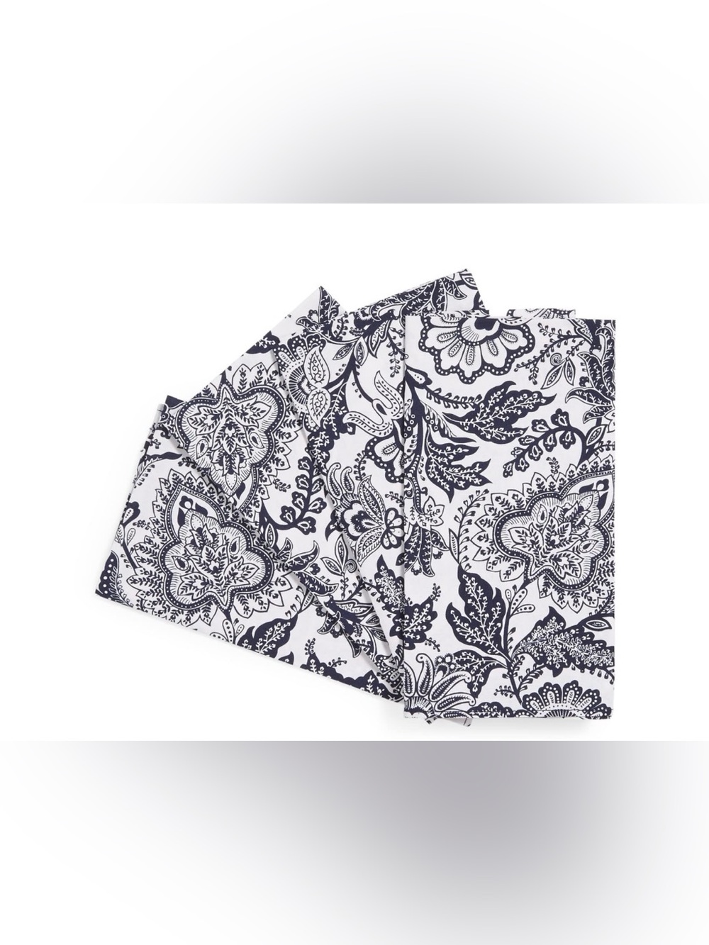 (10) Vera Bradley 20x20 Navy Floral Napkins